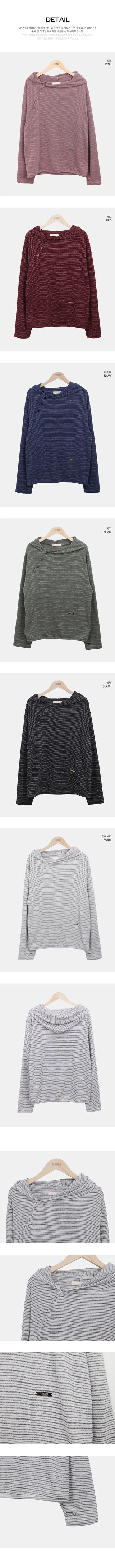 Dante Asymmetrical Warmer Striped Hoodie