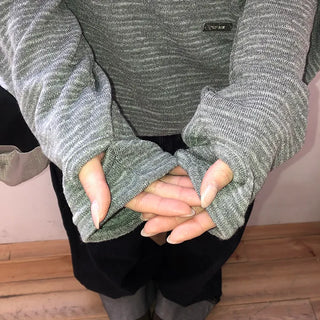 Dante Asymmetrical Warmer Striped Hoodie