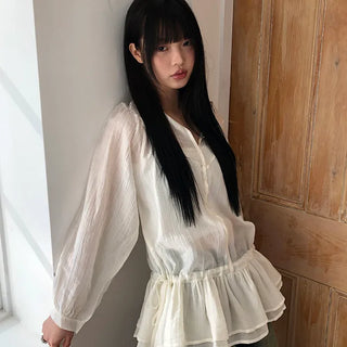Ronew Frill Tiered Blouse
