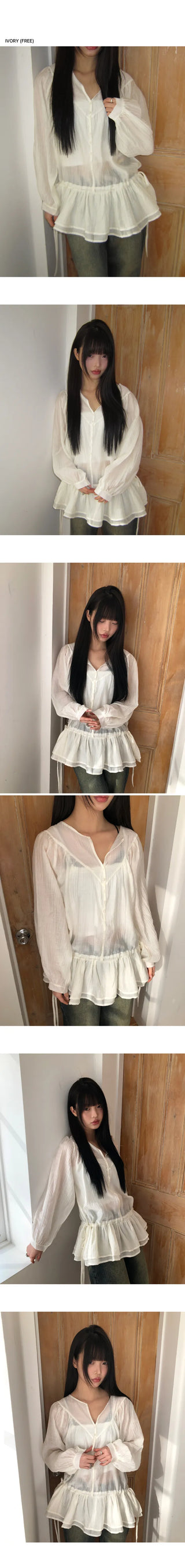 Ronew Frill Tiered Blouse