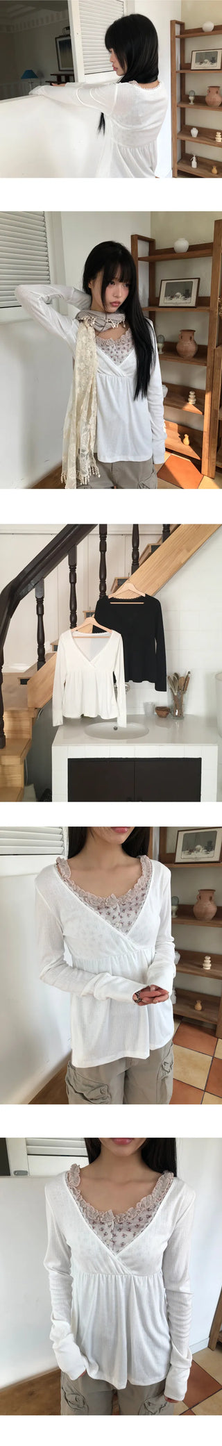 Linny Lace Wrap T-shirt