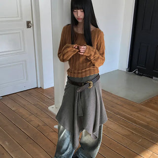 Tien Asymmetrical Wrap Skirt