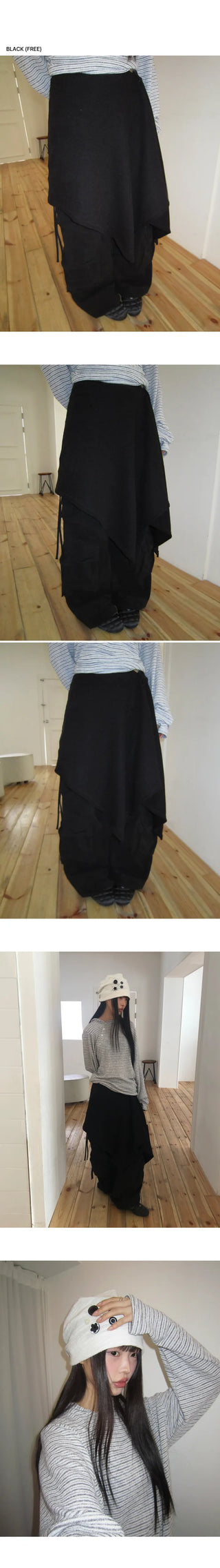 Tien Asymmetrical Wrap Skirt