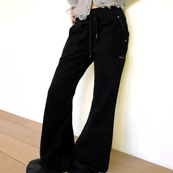 Loen Low-Rise Bootcut Elastic Pants