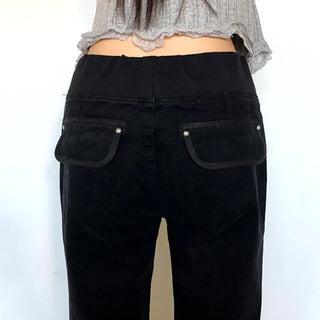 Loen Low-Rise Bootcut Elastic Pants