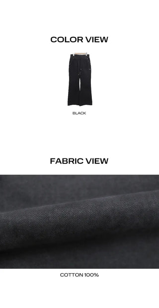 Loen Low-Rise Bootcut Elastic Pants