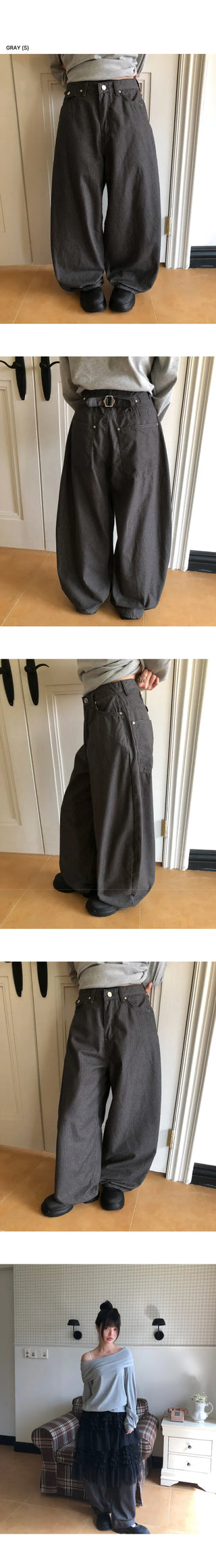 Boren Stripe Bijo Balloon Pants