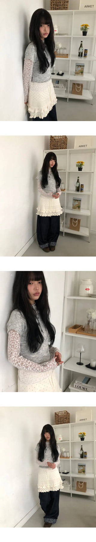 Dor Lip Neck Short Sleeve Knit