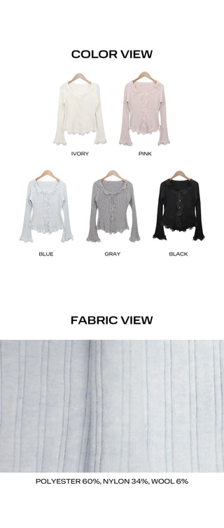 Levin Frill Lace Cardigan