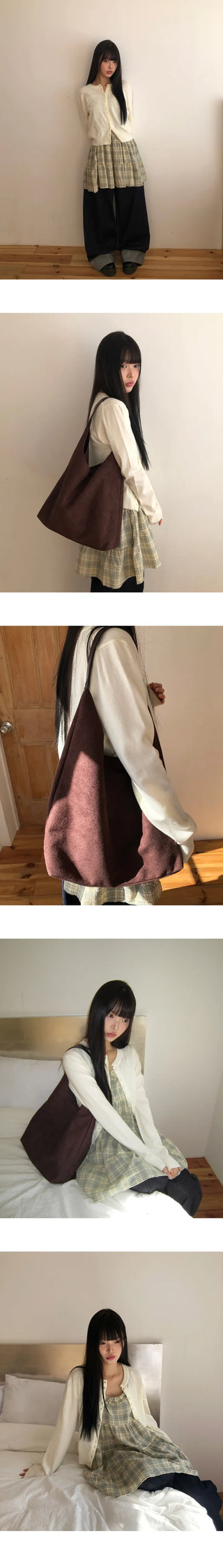 Rodun Button Detail Round Neck Knit Cardigan
