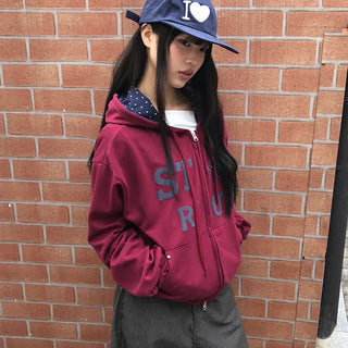 Hugo Star Two-Way Zip-Up Hoodie