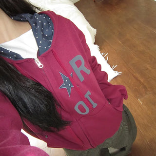 Hugo Star Two-Way Zip-Up Hoodie
