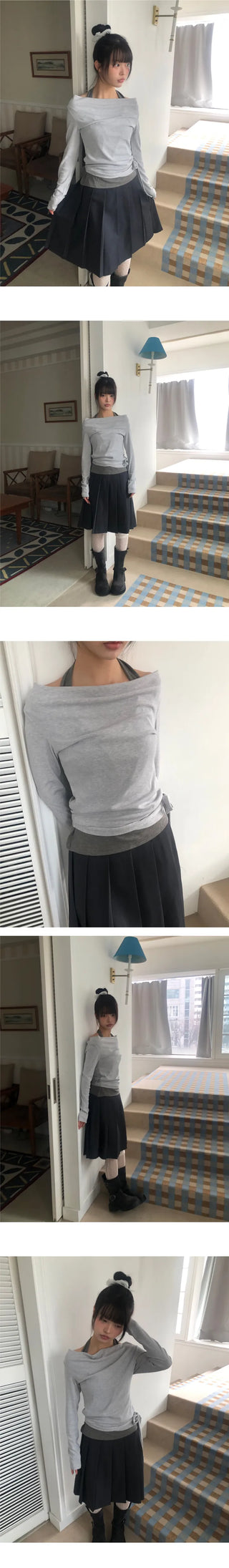 Bella Pleated Elastic Midi Skirt