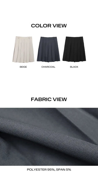 Bella Pleated Elastic Midi Skirt