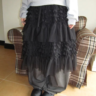 Lapue Frill Tiered Midi Skirt