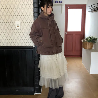 Lapue Frill Tiered Midi Skirt