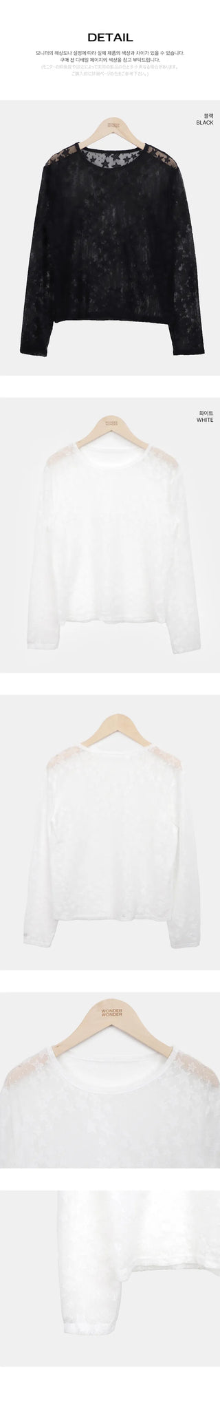 Roddick Star See-through Long Sleeve T-shirt