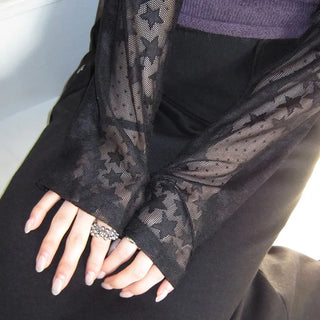 Roddick Star See-through Long Sleeve T-shirt