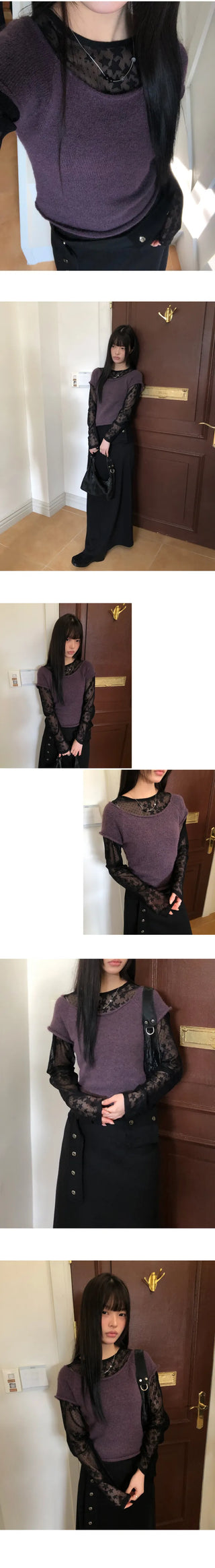 Roddick Star See-through Long Sleeve T-shirt
