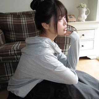 Mora Off-shoulder Hooded Sweatshirt