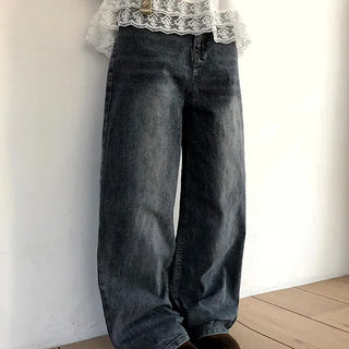 Noor Semi-Wide Denim Pants