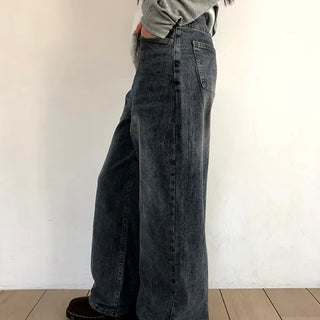 Noor Semi-Wide Denim Pants