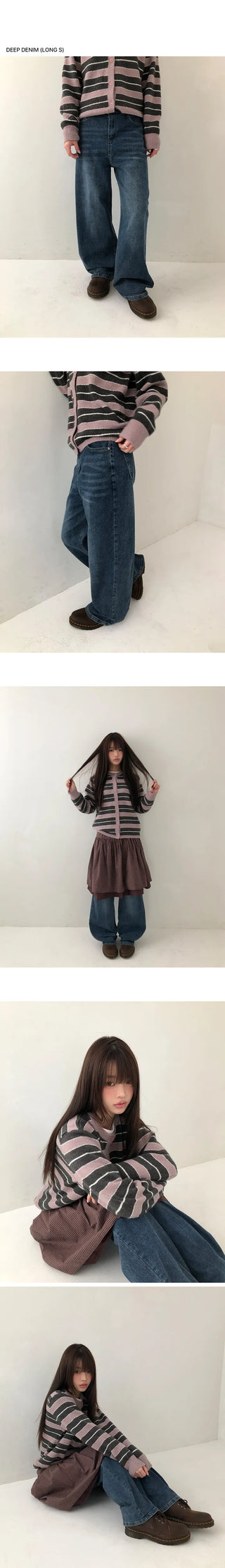 Noor Semi-Wide Denim Pants