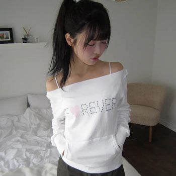 Baru Forever Off-Shoulder Sweatshirt