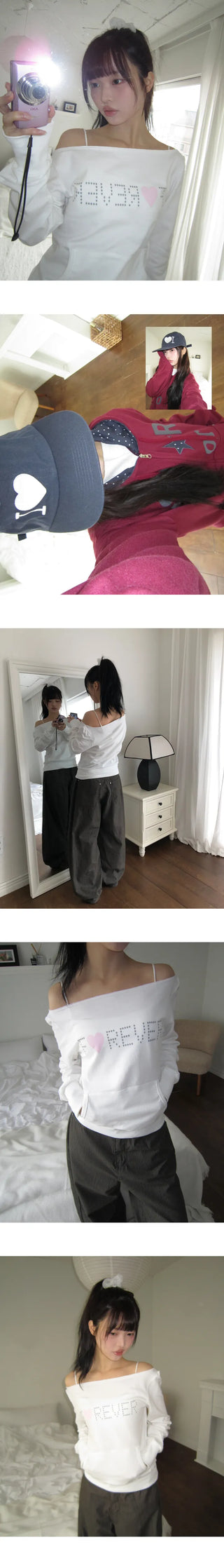 Baru Forever Off-Shoulder Sweatshirt