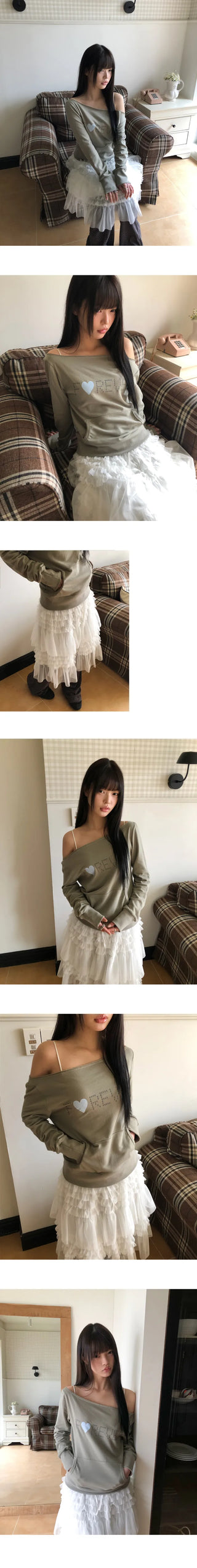 Baru Forever Off-Shoulder Sweatshirt