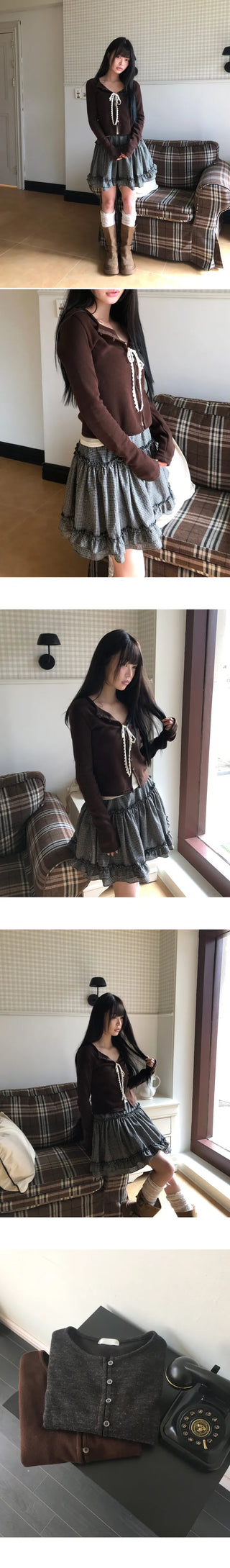 Bijou Vivid Button Wool Cardigan