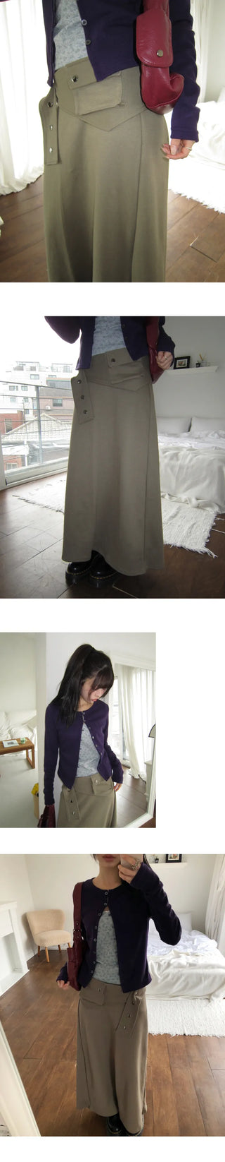 Robic Pocket Belt Elastic Long Skirt