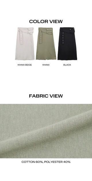 Robic Pocket Belt Elastic Long Skirt