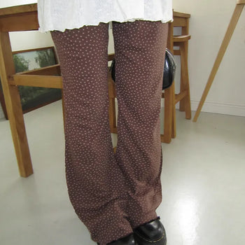 Seo Star Pattern Bootcut Pants