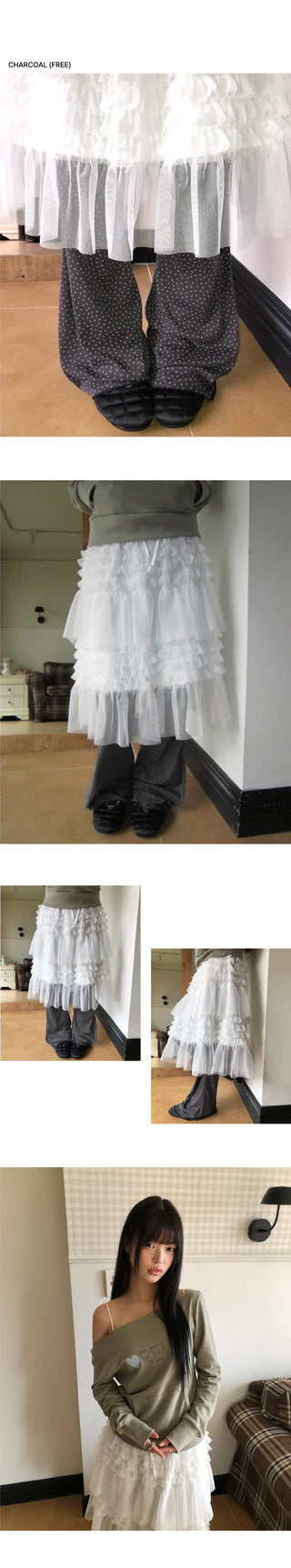 Seo Star Pattern Bootcut Pants