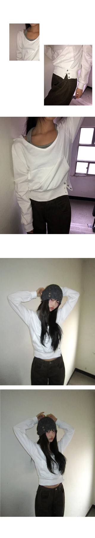 Doe Layered Halterneck Sweatshirt Set