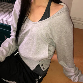 Doe Layered Halterneck Sweatshirt Set