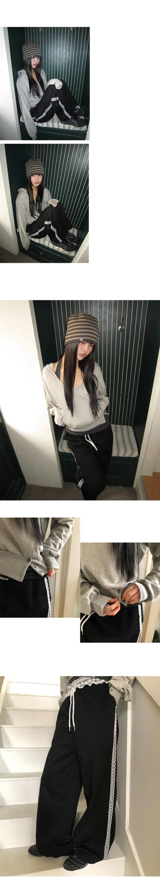 Doe Layered Halterneck Sweatshirt Set