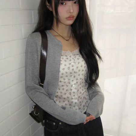 Hiyun Flower Frill Sleeveless Top
