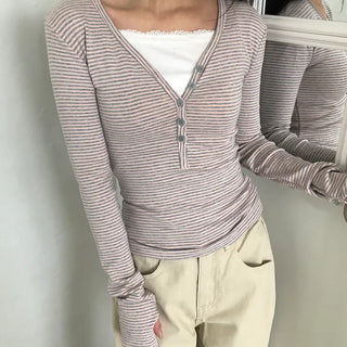 Ethan Stripe Warmer Long Sleeve T-shirt