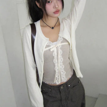 Yudin Wavy Lace Sleeveless