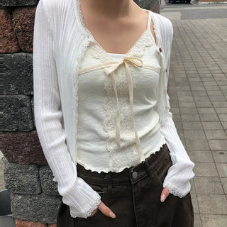 Yudin Wavy Lace Sleeveless