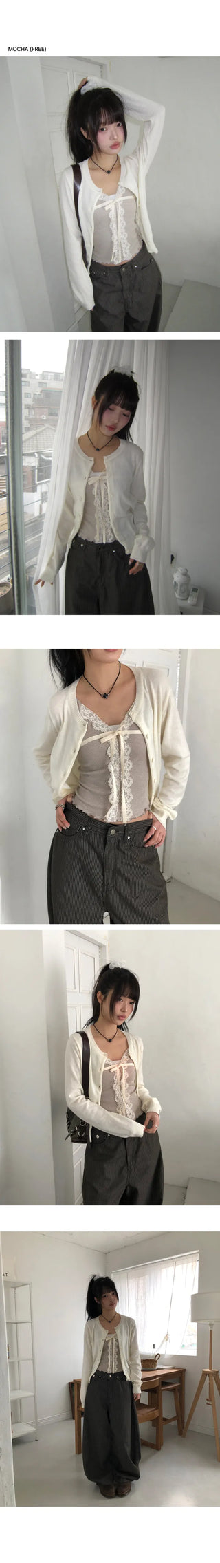 Yudin Wavy Lace Sleeveless