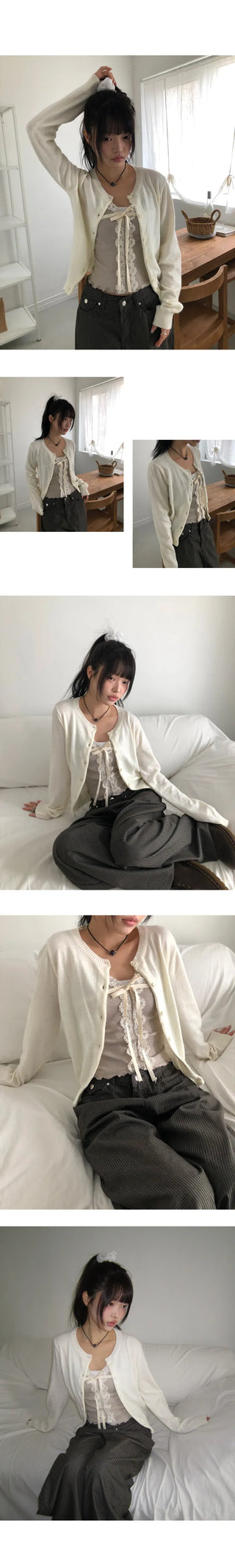 Yudin Wavy Lace Sleeveless