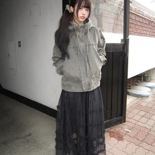 Lamu Tiered Long Skirt