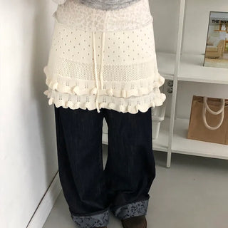 Hirun Knit Frill Mini Skirt