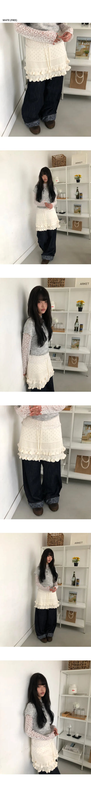 Hirun Knit Frill Mini Skirt
