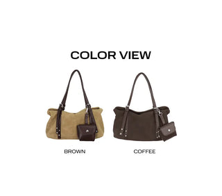 Velvet Suede Crossbody Shoulder Bag