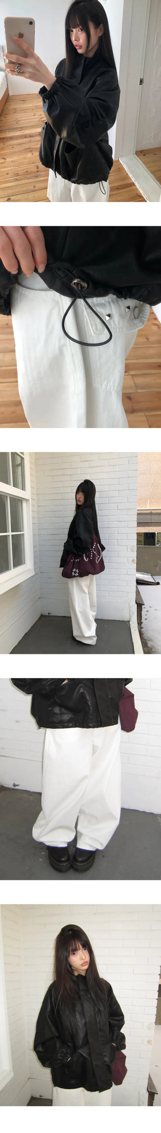 Cron Back Pocket Studded Cotton Pants