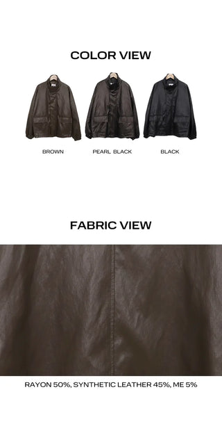 Marant Big Pocket Leather Jacket